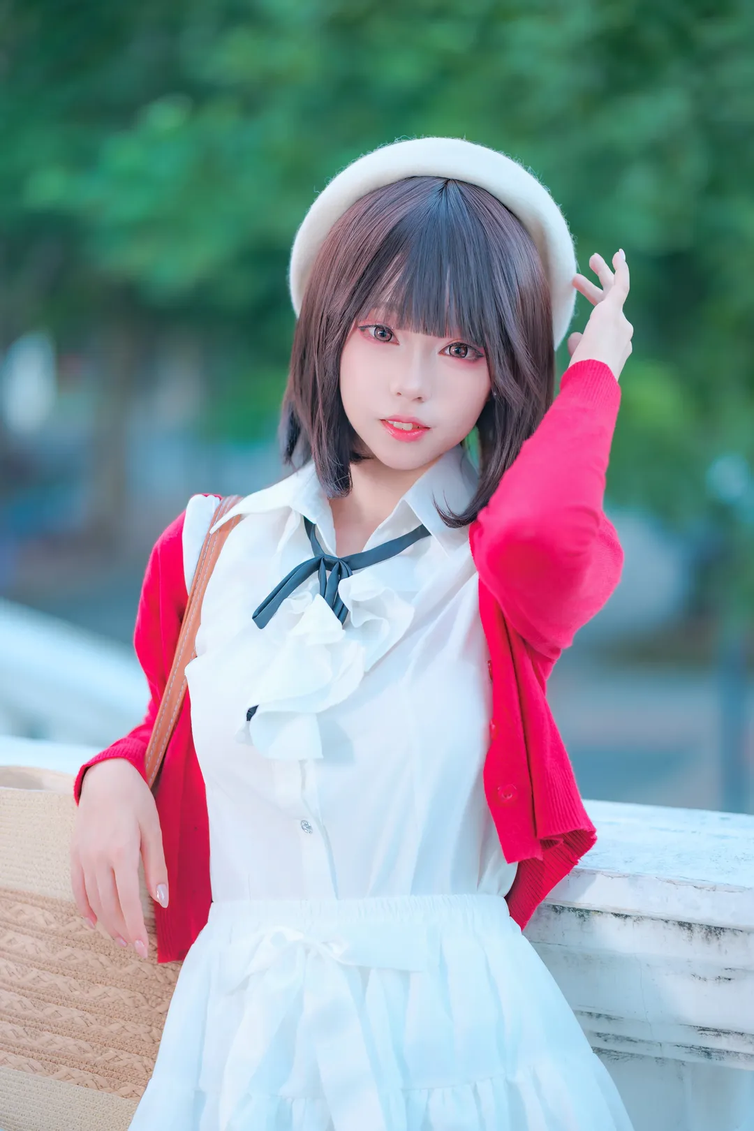 【加藤惠cos】路人女主的养成方法 朝阳公园夜景演绎圣人惠 - 第 6 张