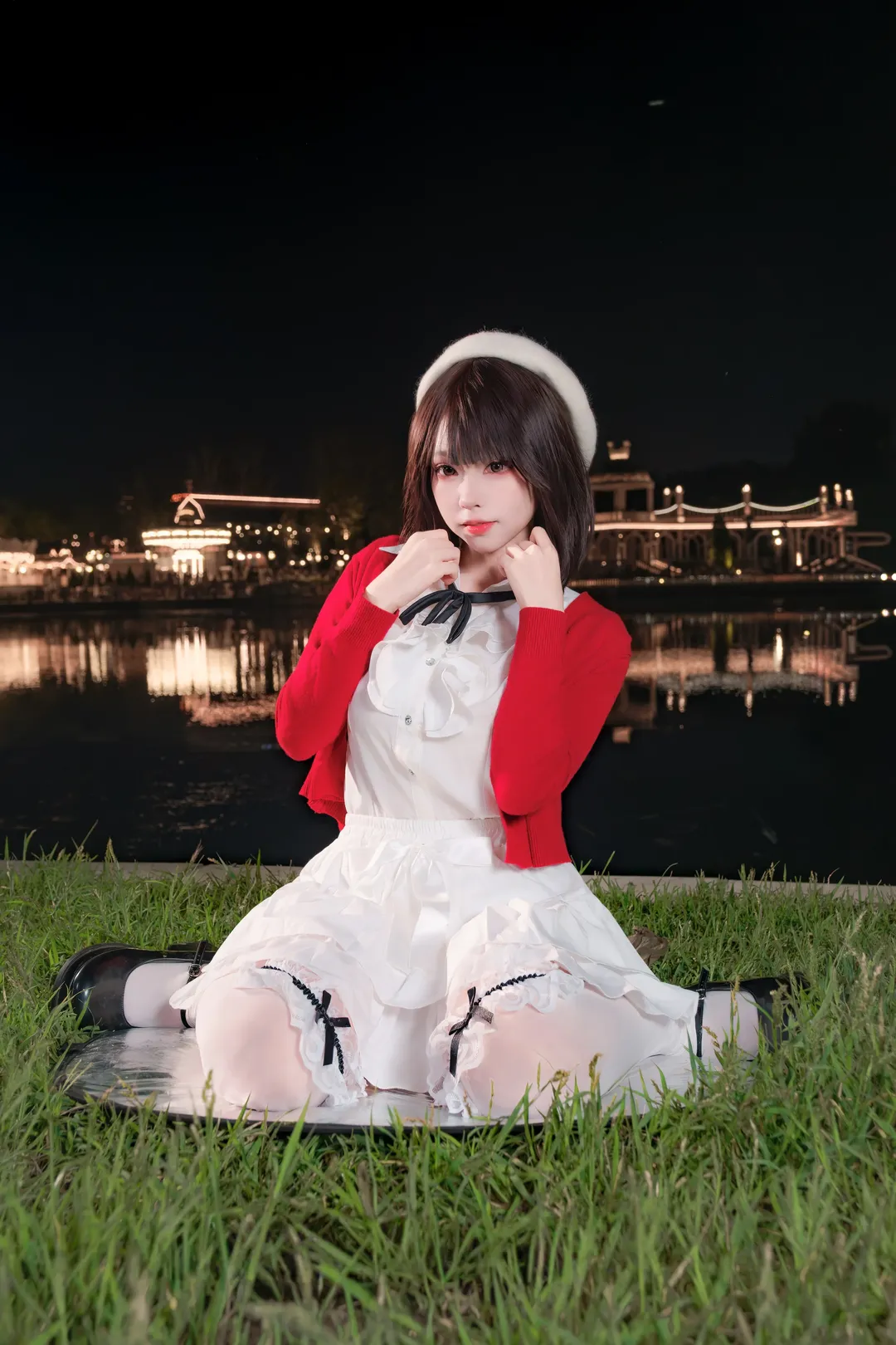 【加藤惠cos】路人女主的养成方法 朝阳公园夜景演绎圣人惠 - 第 7 张