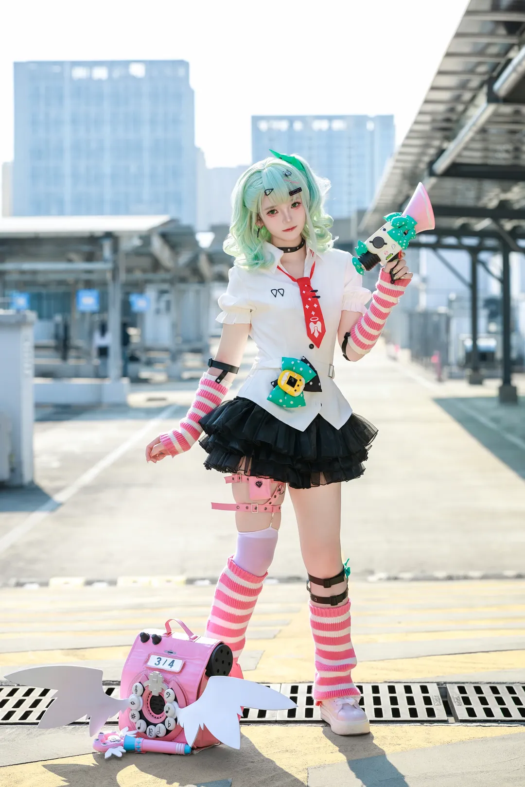 【千夏cos】绝区零妄想天使的街头应援 - 第 4 张