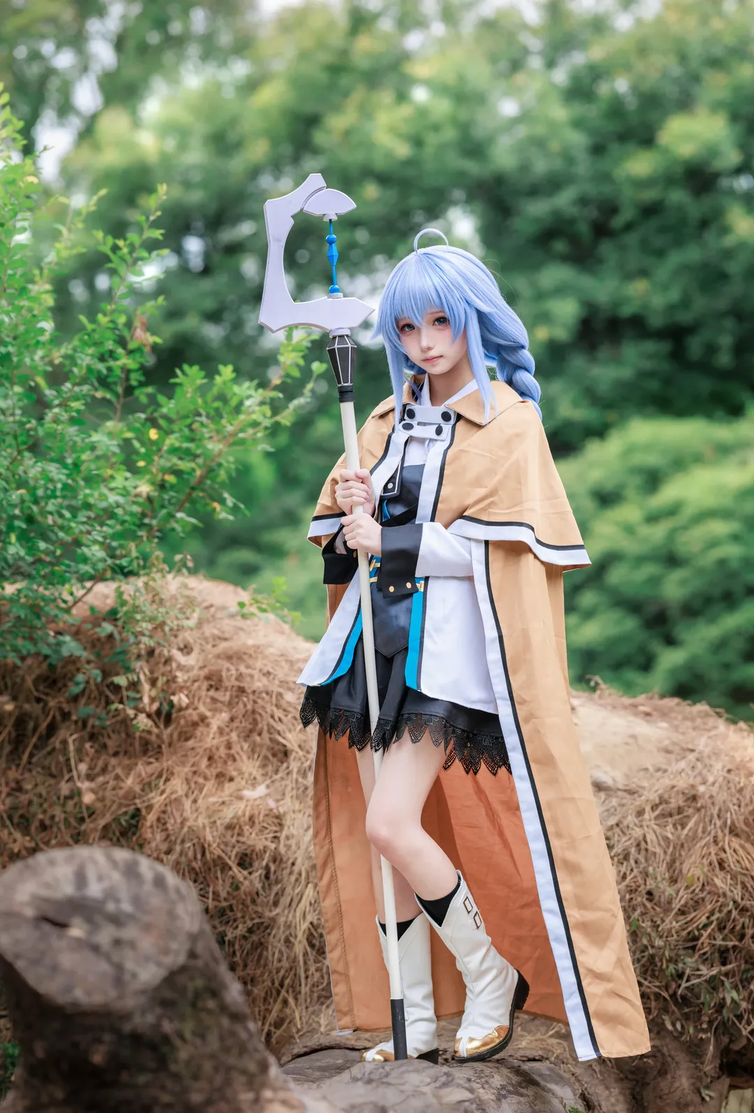 【洛琪希cos】无职转生 阴天森林里的魔法师外拍 - 第 2 张