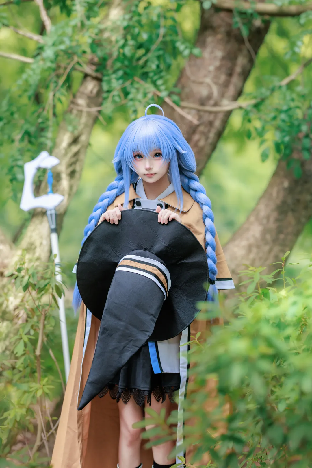 【洛琪希cos】无职转生 阴天森林里的魔法师外拍 - 第 3 张