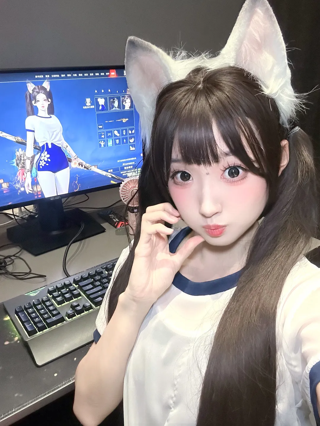 【土御门胡桃cos】永劫无间里的傲娇猫娘 - 第 1 张