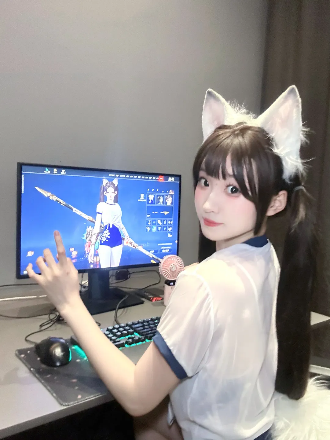 【土御门胡桃cos】永劫无间里的傲娇猫娘 - 第 2 张