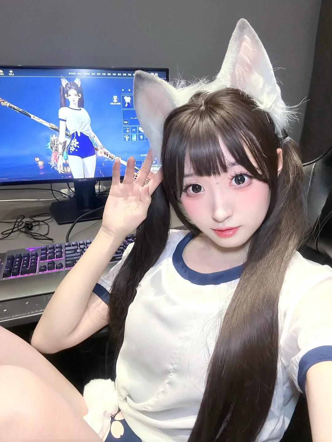【土御门胡桃cos】永劫无间里的傲娇猫娘 - 第 3 张