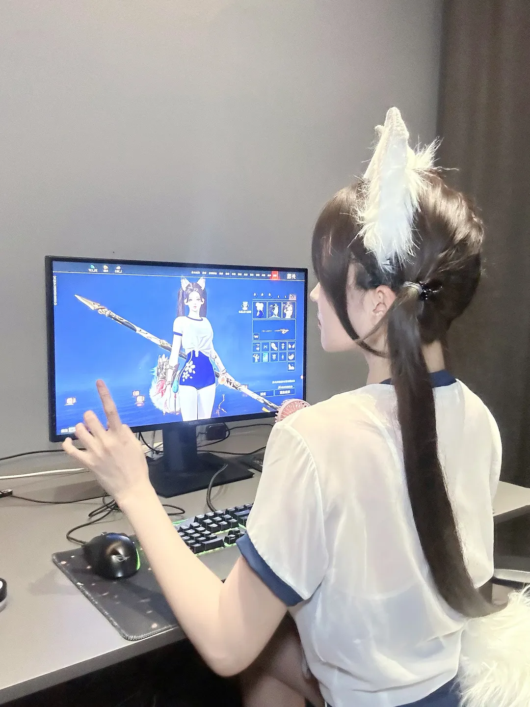 【土御门胡桃cos】永劫无间里的傲娇猫娘 - 第 5 张