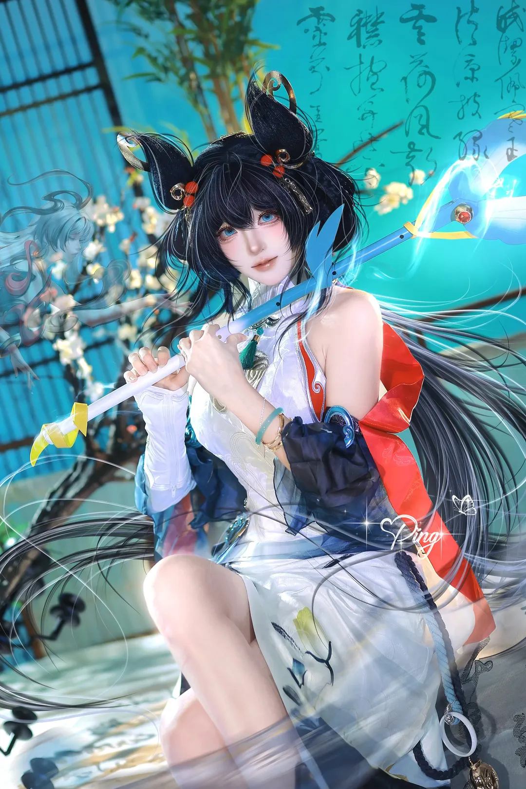 【公孫離cos】王者榮耀離恨煙皮膚的水墨風拍攝體驗 - 第 5 張