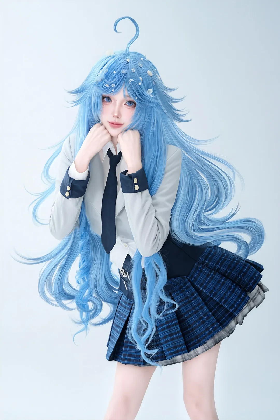 【朵莉亚cos】王者荣耀闪光计划 水蓝色的梦幻少女 - 第 1 张