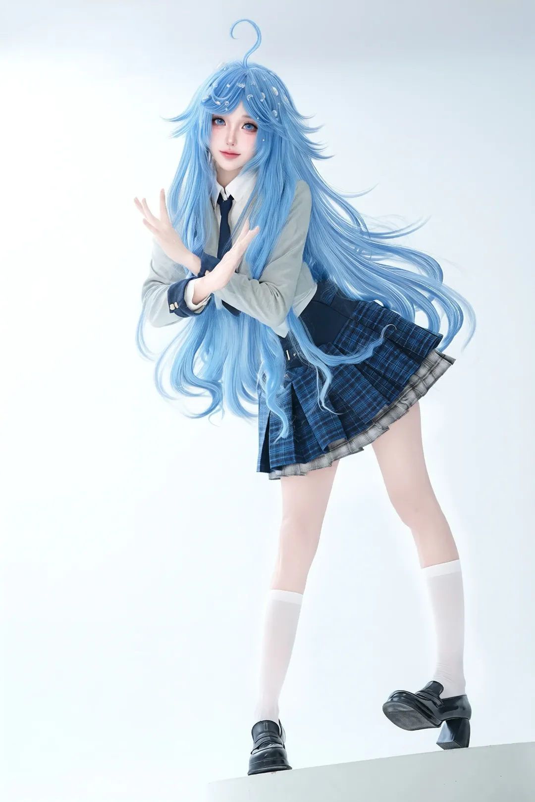 【朵莉亚cos】王者荣耀闪光计划 水蓝色的梦幻少女 - 第 2 张