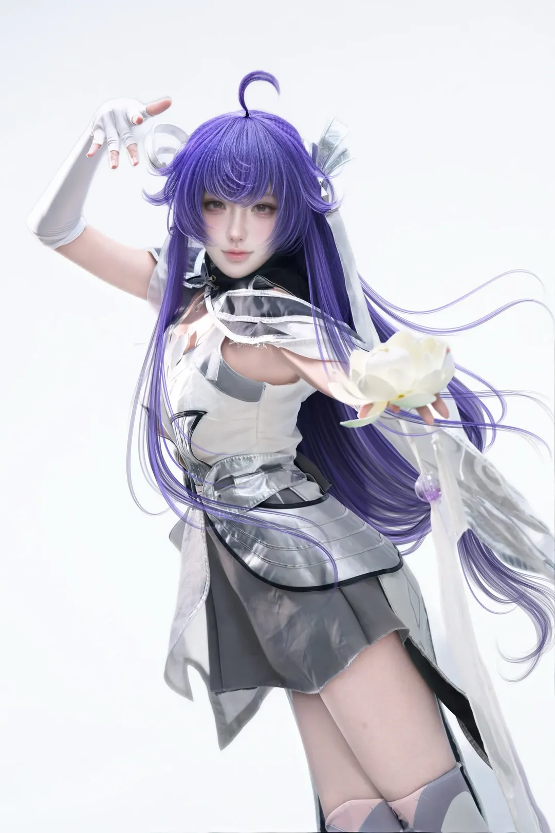 【西施cos】王者荣耀本命英雄的白棚动态姿势分享 - 第 3 张