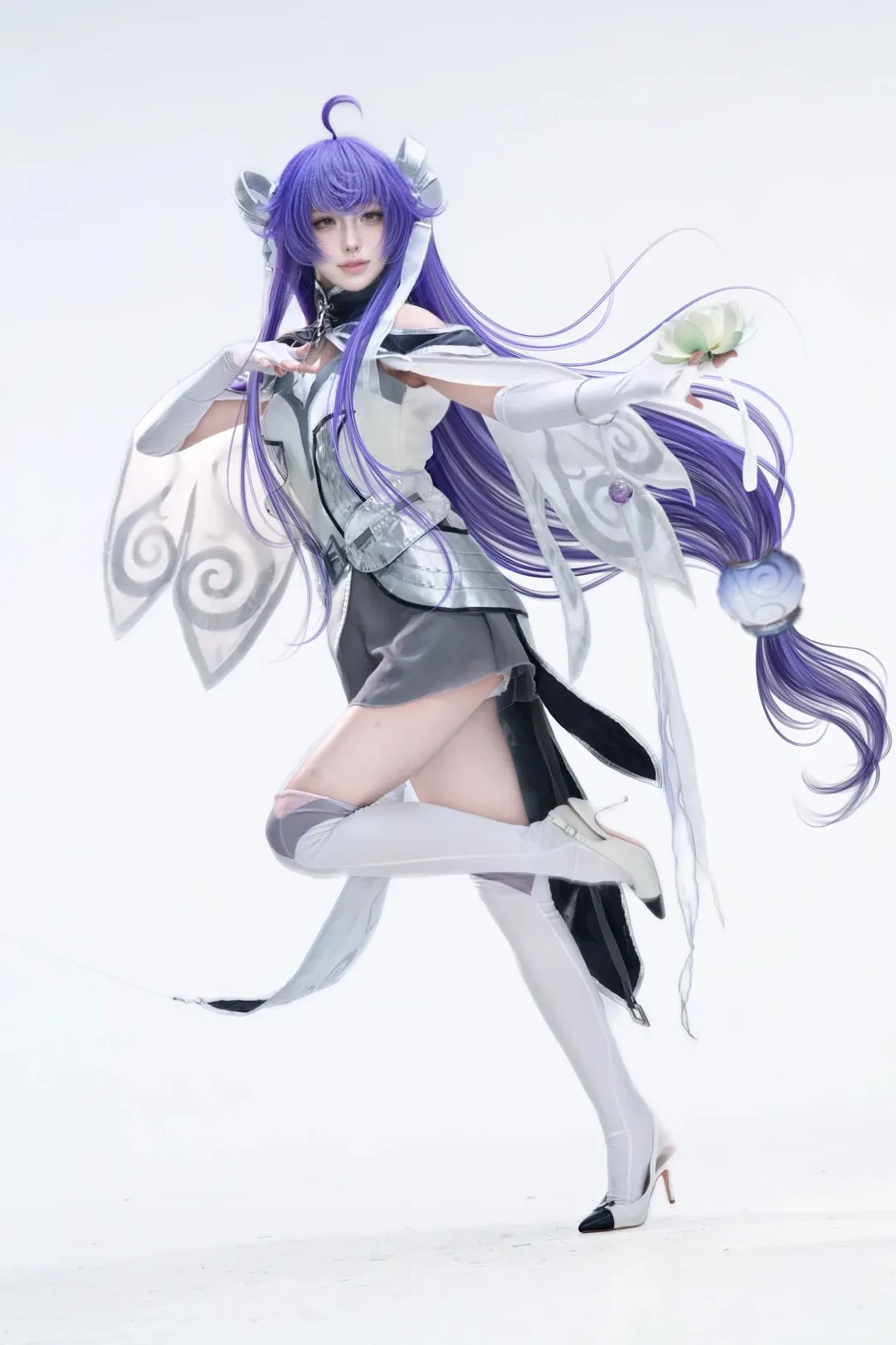 【西施cos】王者荣耀本命英雄的白棚动态姿势分享 - 第 4 张