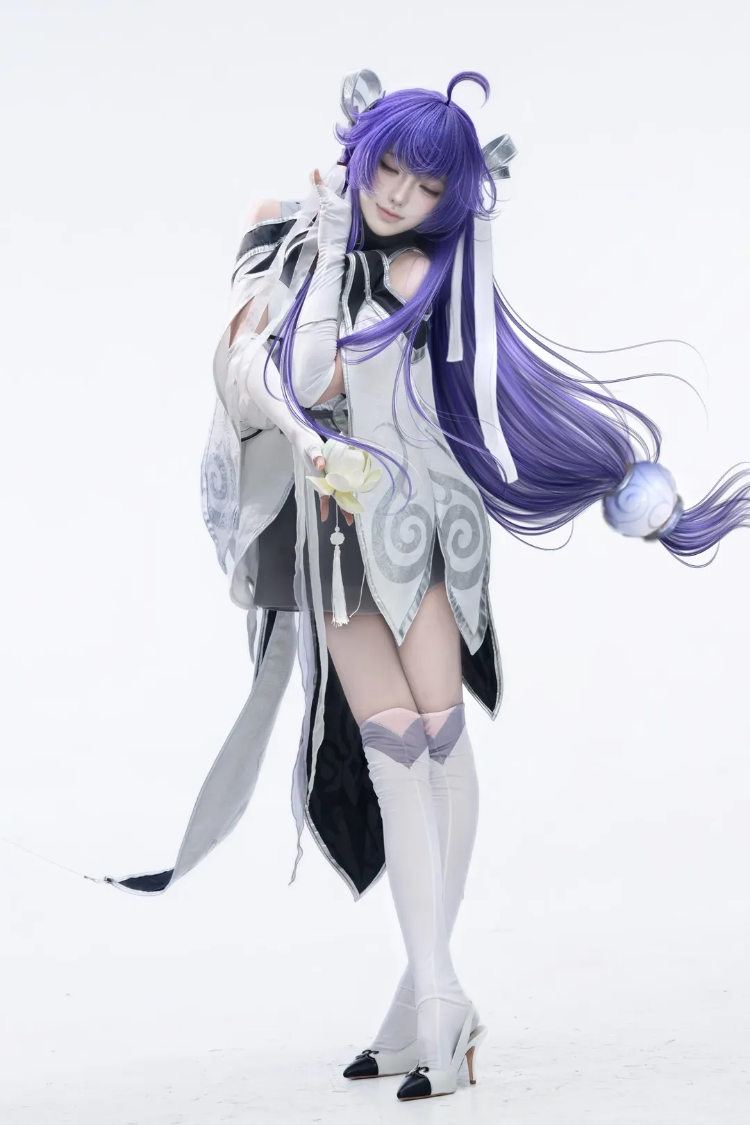 【西施cos】王者荣耀本命英雄的白棚动态姿势分享 - 第 6 张
