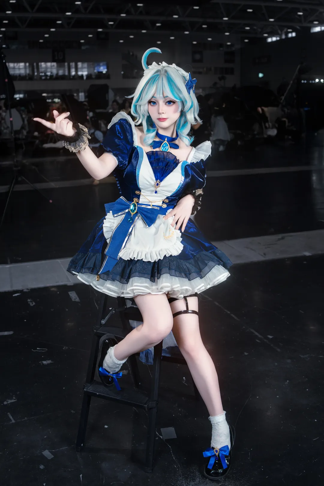 【芙宁娜cos】原神水神的女仆装瞬间，有存货就是要发 - 第 1 张