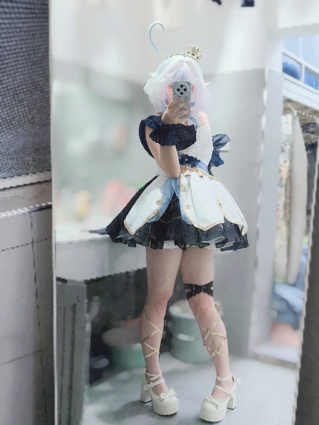【芙宁娜cos】原神芙宁娜夜的会晤试衣分享 - 第 1 张