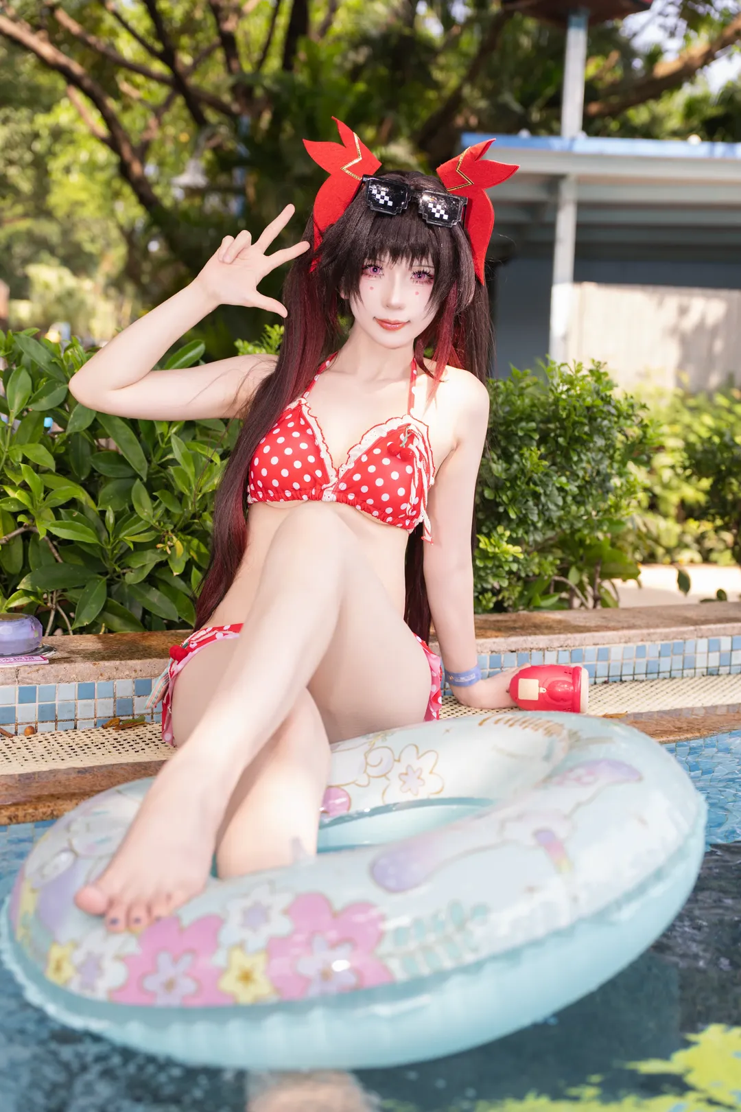 【花火cos】崩坏星穹铁道夏日泳装，长隆水上乐园的清凉之旅 - 第 1 张