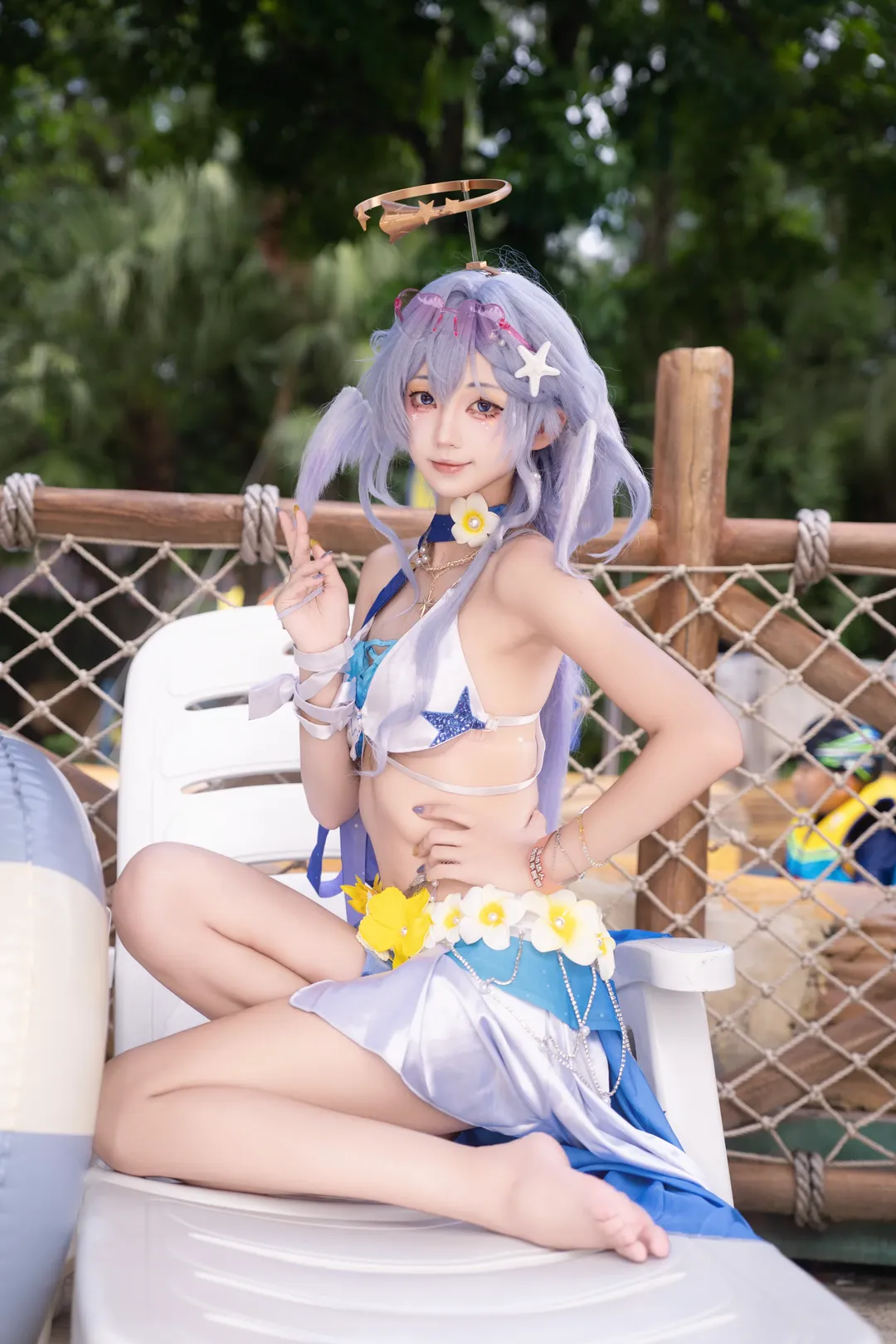 【知更鸟cos】夏日水上乐园的晴歌泳装拍摄记录 - 第 2 张