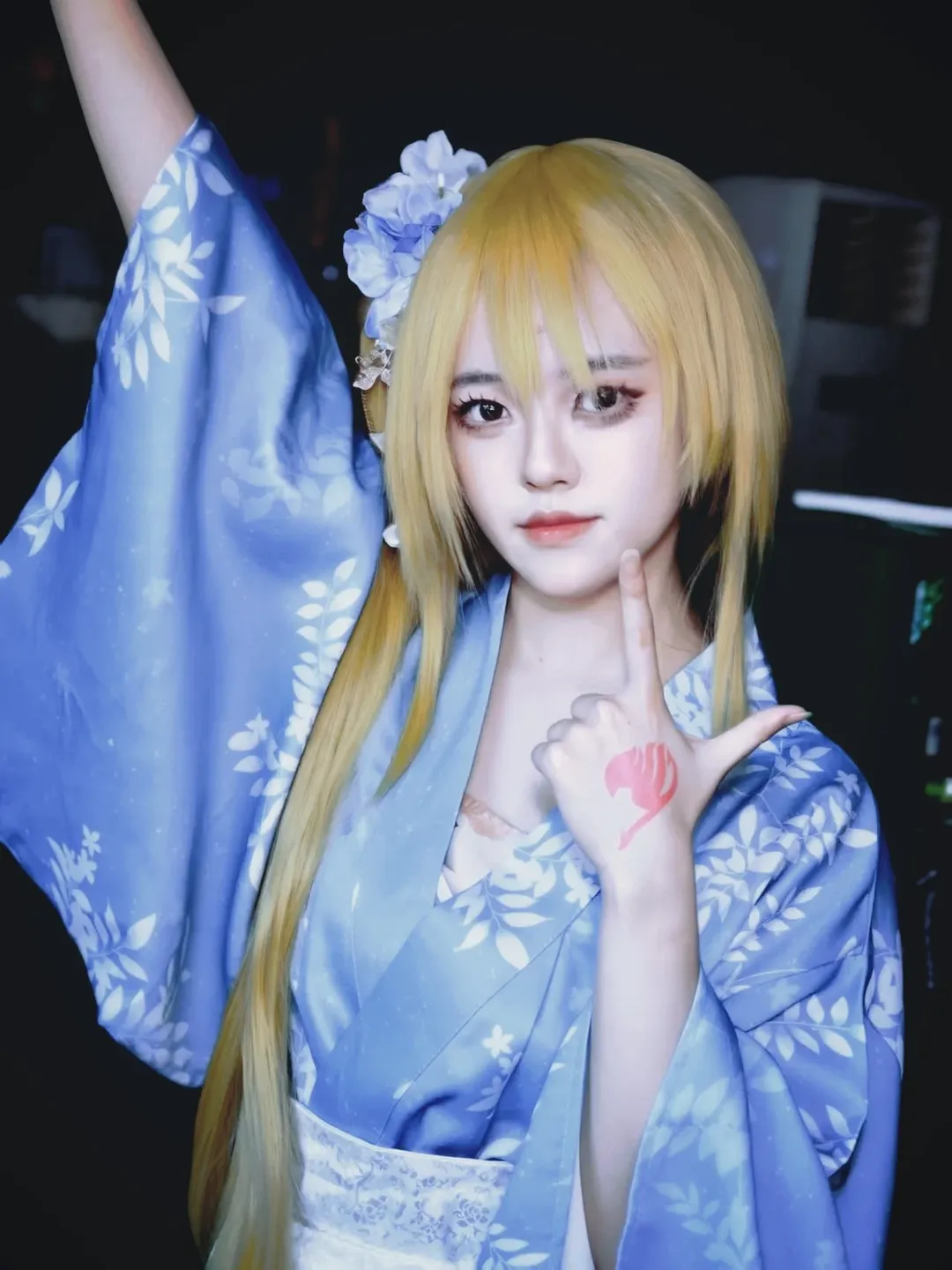 【露西哈特菲利亚cos】蓝白和服下的星灵魔导士 - 第 3 张