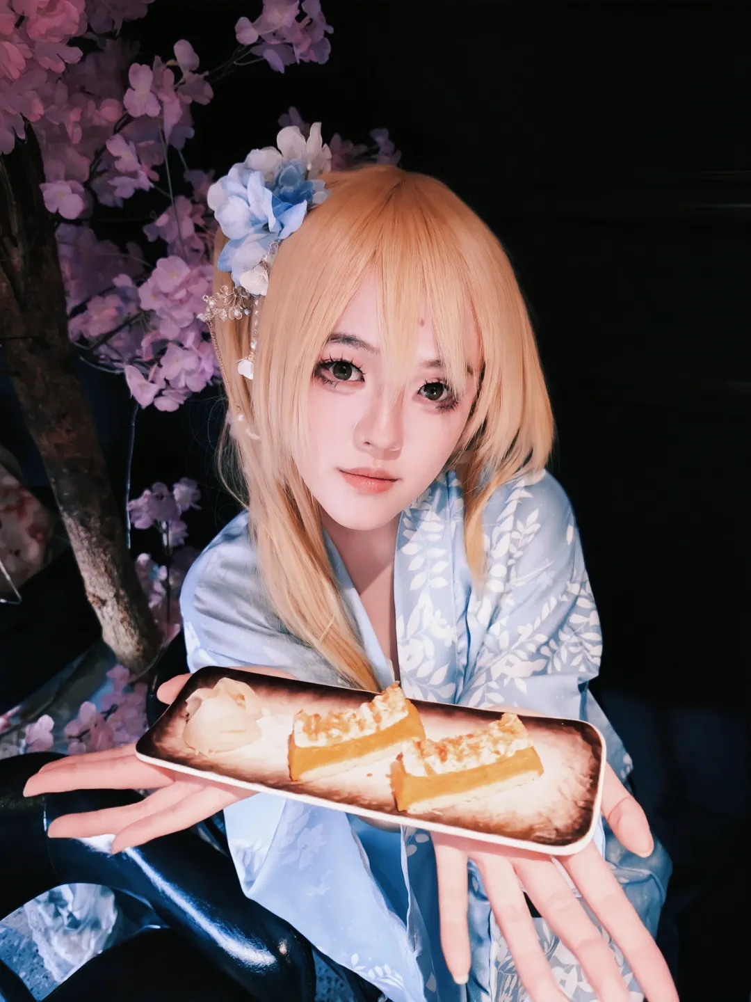 【露西哈特菲利亚cos】蓝白和服下的星灵魔导士 - 第 4 张