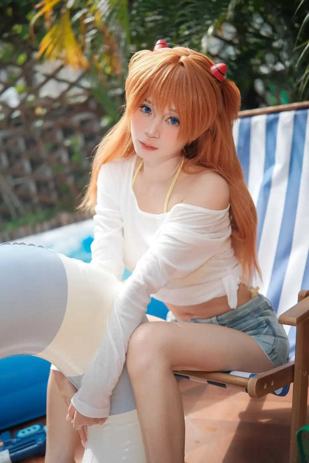 【明日香cos】新世纪福音战士夏日泳装拍摄记录 - 第 3 张