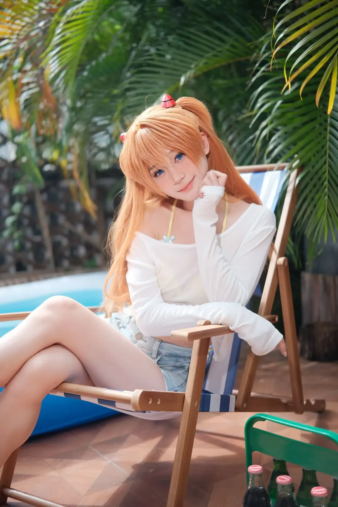 【明日香cos】新世纪福音战士夏日泳装拍摄记录 - 第 4 张