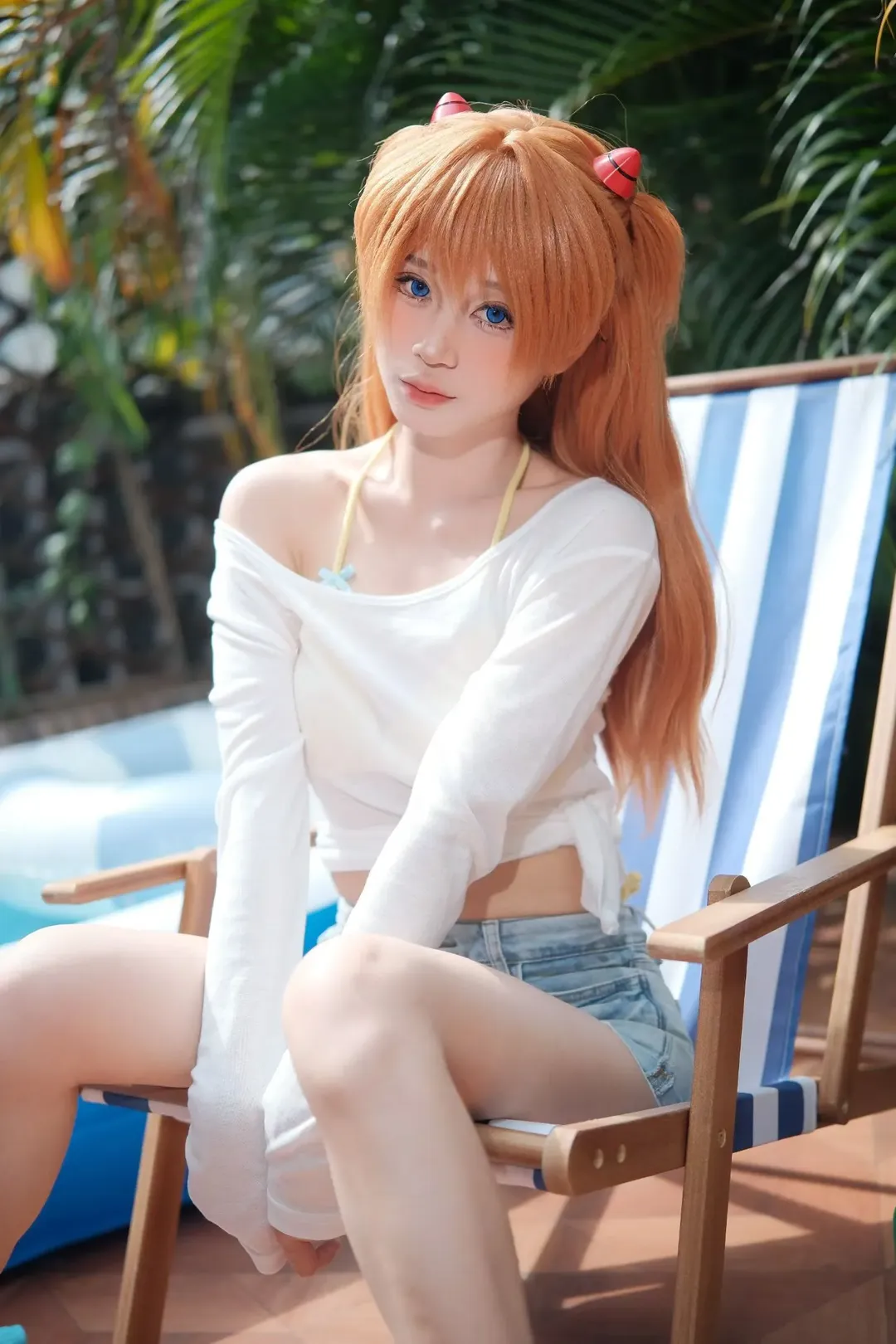 【明日香cos】新世纪福音战士夏日泳装拍摄记录 - 第 8 张