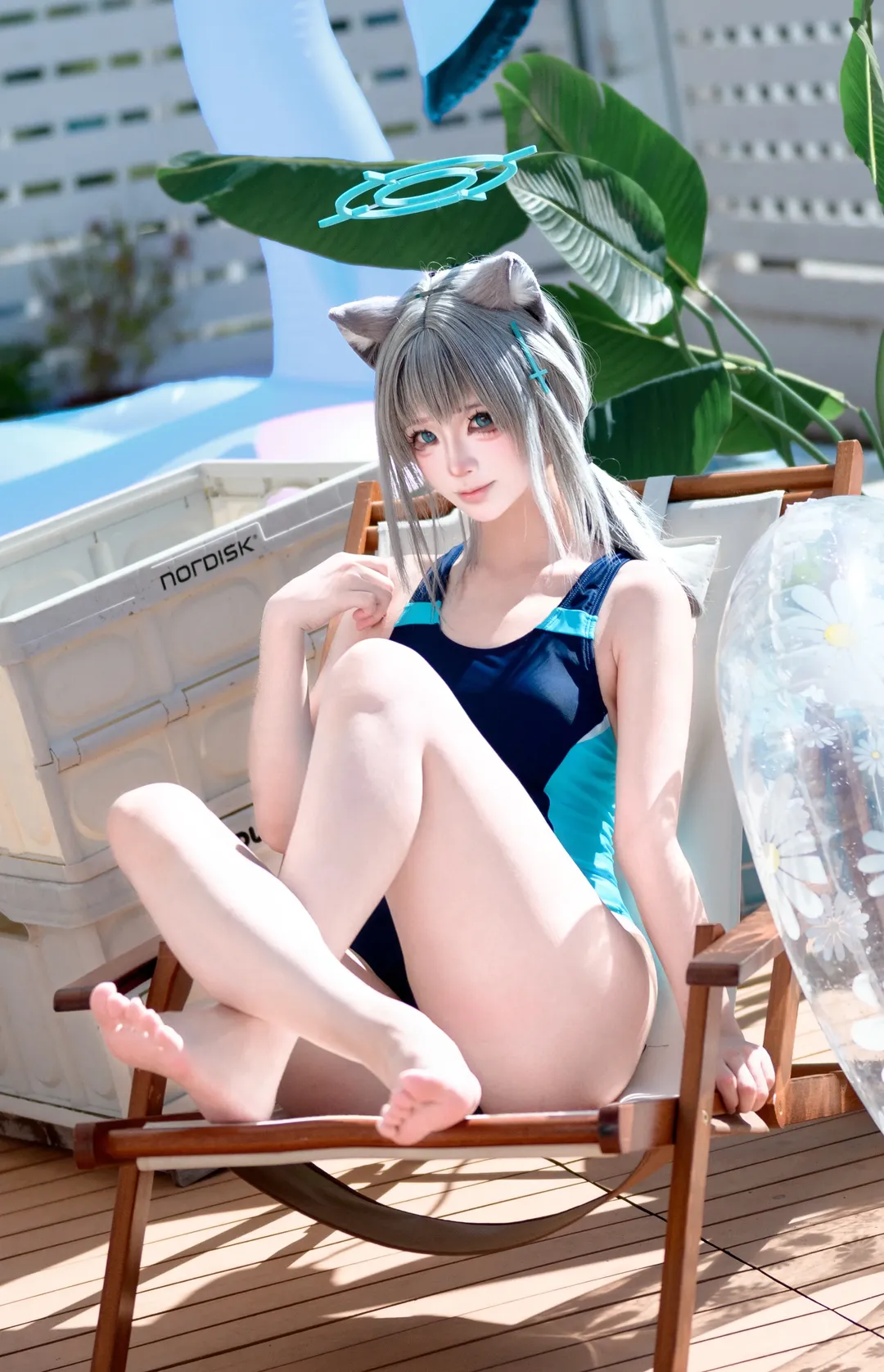 【砂狼白子cos】夏日沙灘椅上的泳裝拍攝散記 - 第 1 張