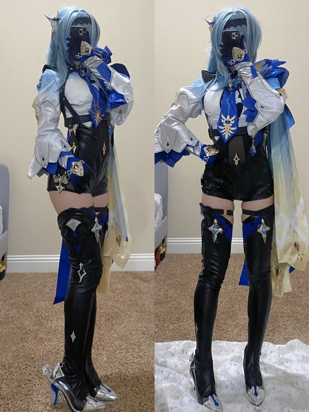 【優菈cos】三分妄想這套原神優菈C服太顯高了 - 第 1 張