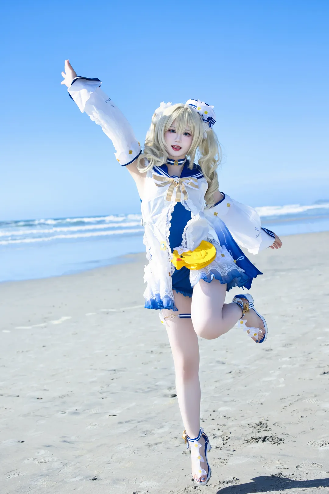 【芭芭拉cos】原神夏日海边泳装拍摄记录 - 第 3 张