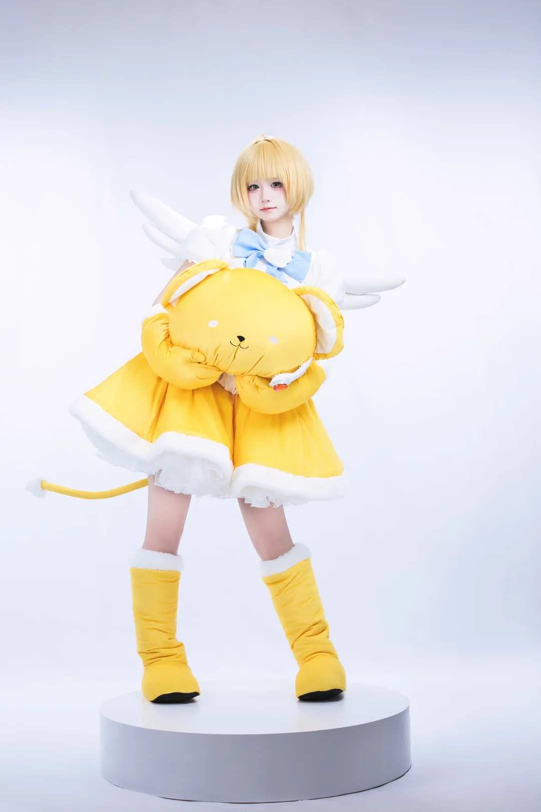 【木之本樱cos】知世给拍的魔法少女樱玩偶服 - 第 1 张