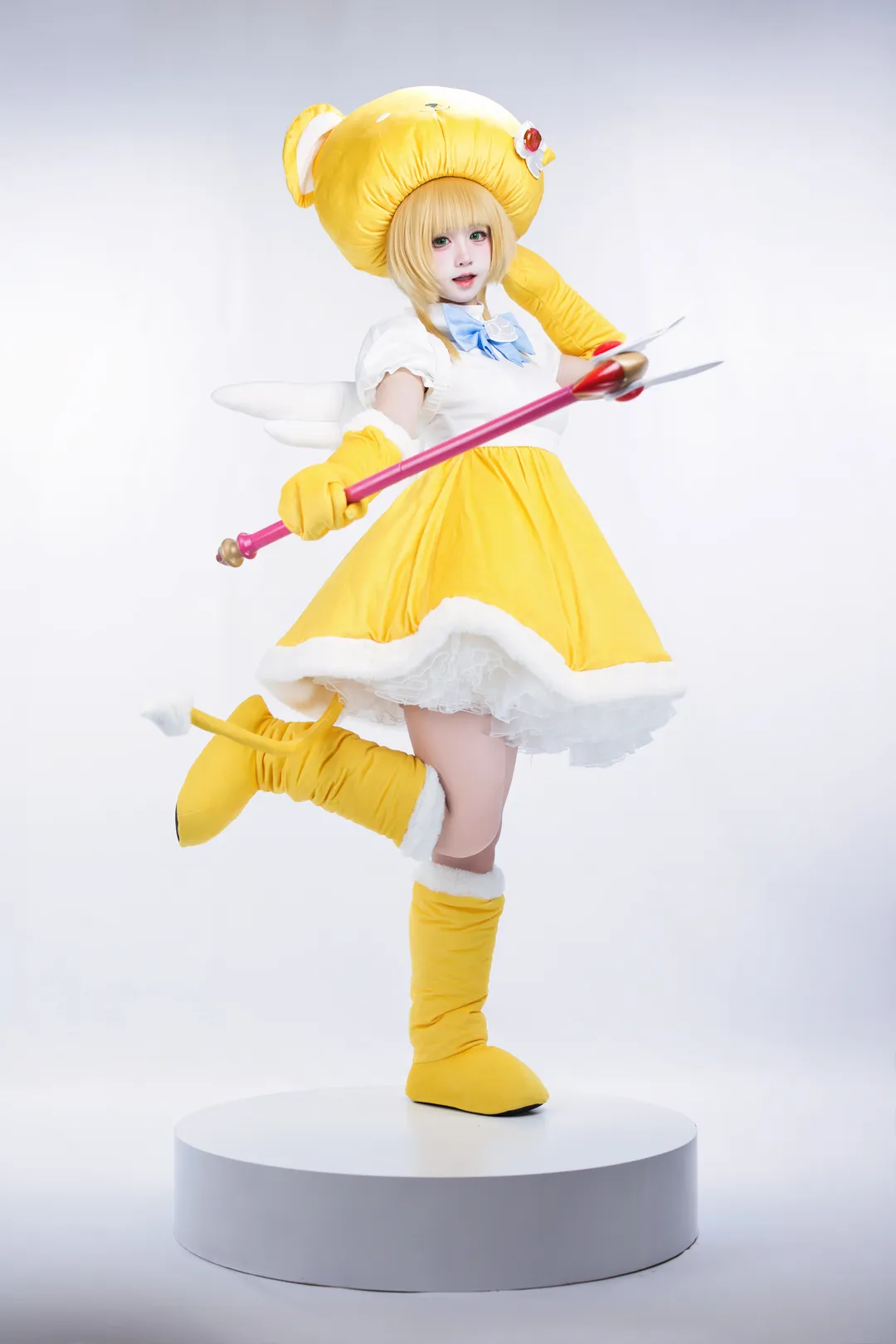 【木之本樱cos】知世给拍的魔法少女樱玩偶服 - 第 2 张