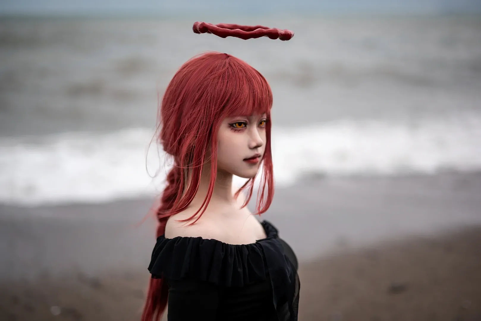 【玛奇玛cos】电锯人青岛海边暗黑氛围感 - 第 8 张