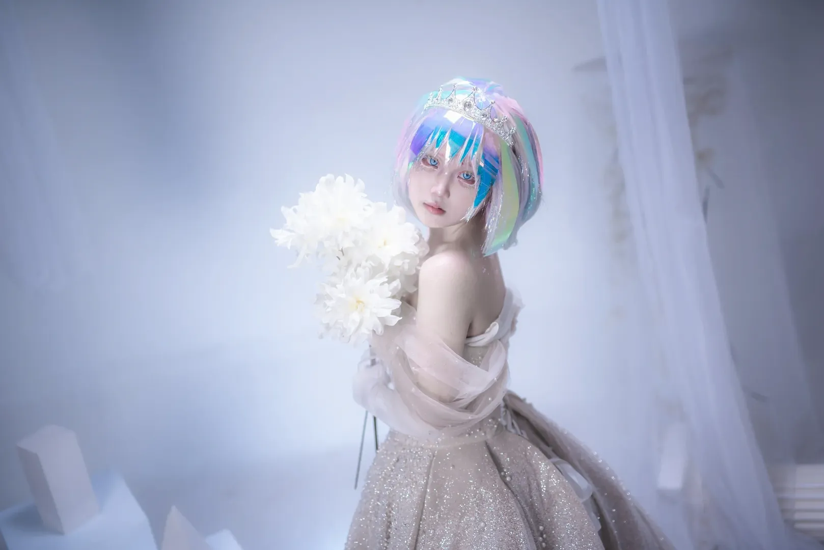 【钻石cos】宝石之国的璀璨结晶，全息光影里的钻石 - 第 4 张