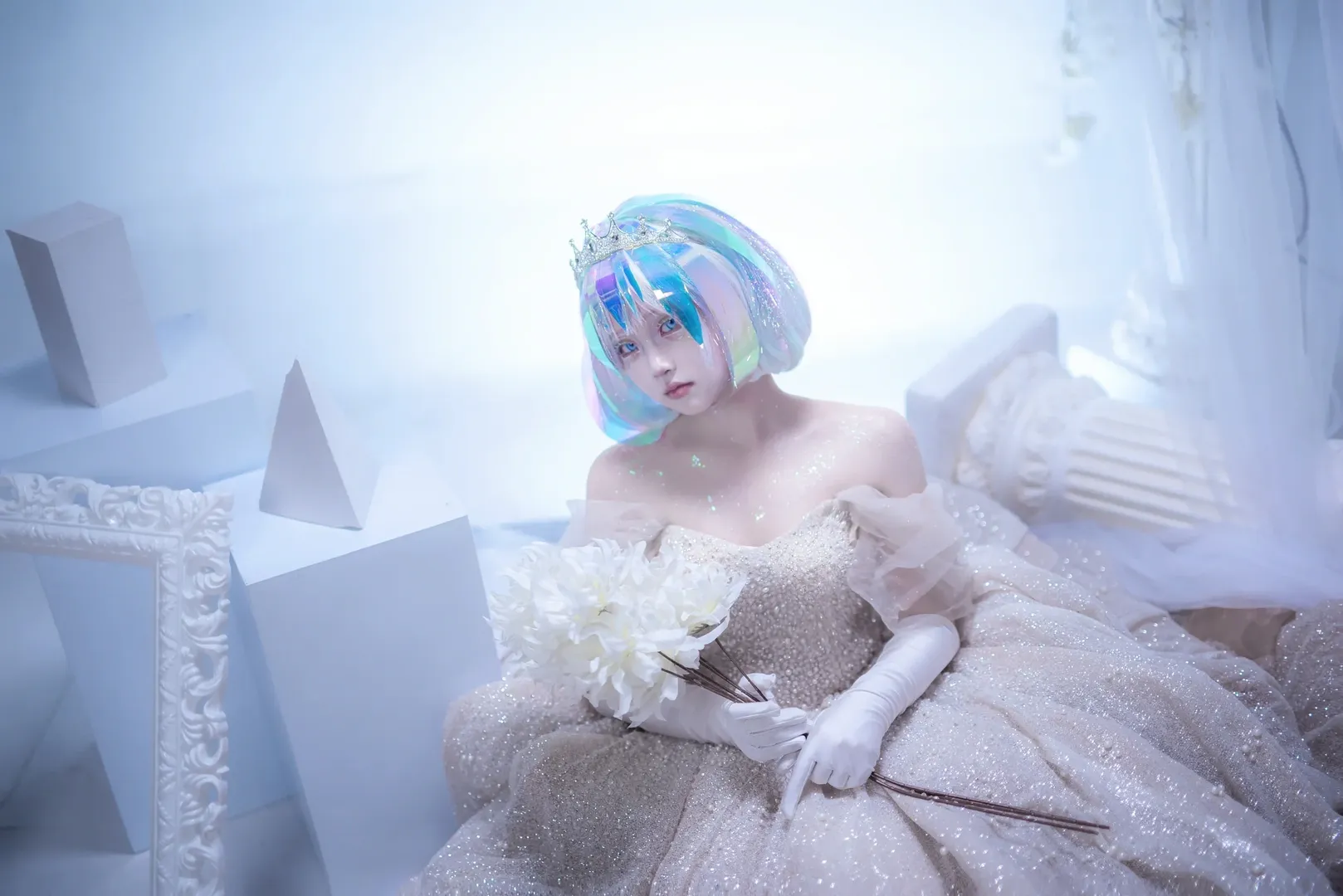 【钻石cos】宝石之国的璀璨结晶，全息光影里的钻石 - 第 7 张