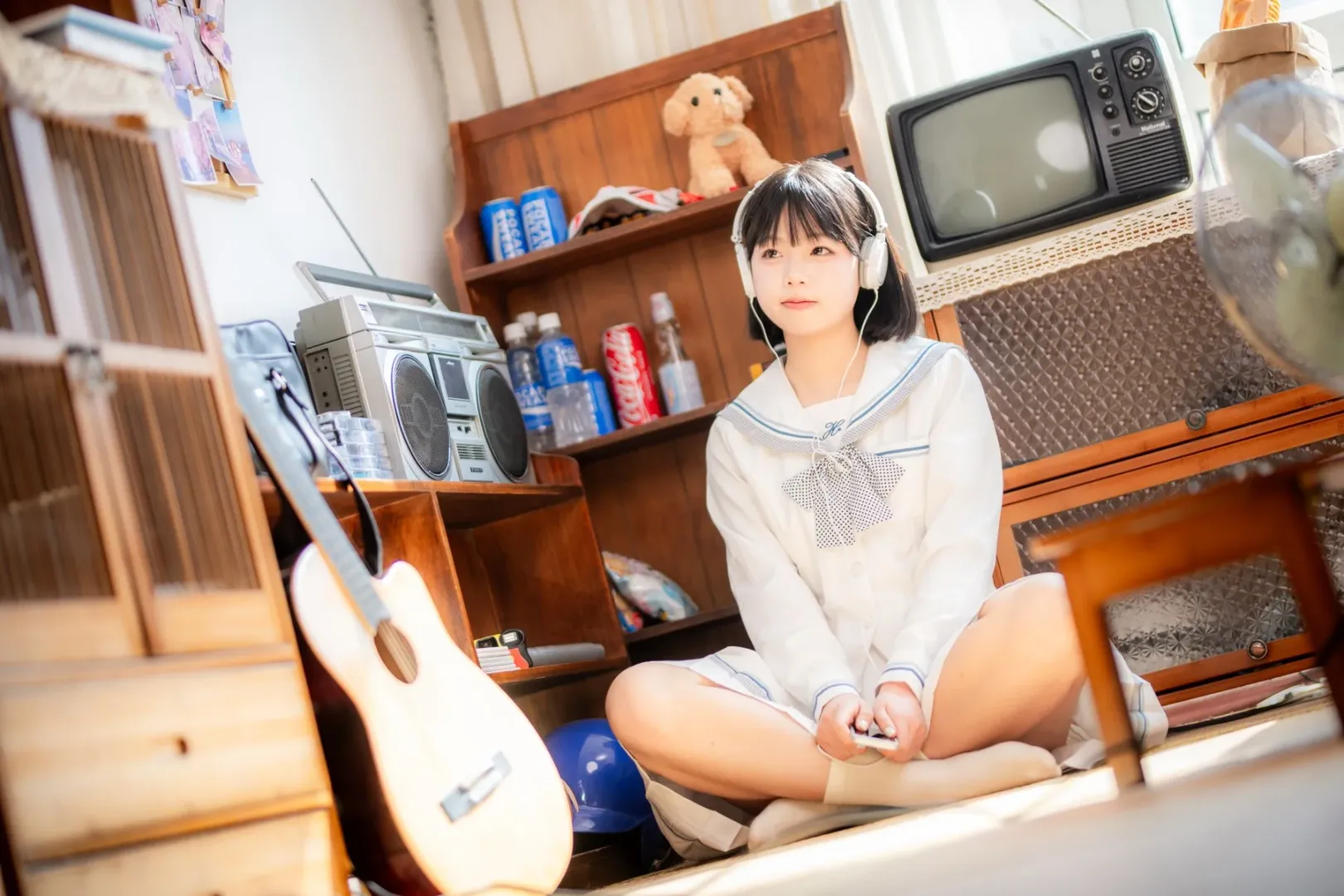 宅家日记录这套日系JK水手服写真 - 第 3 张