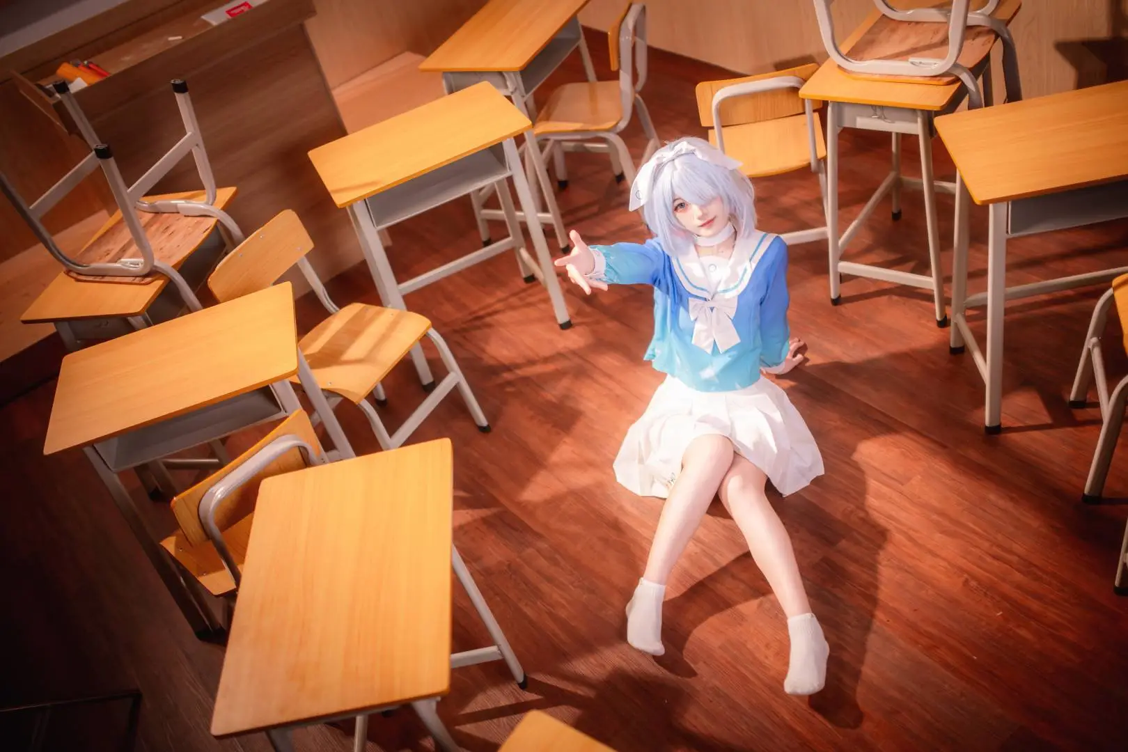 【阿罗娜cos】蔚蓝档案里的放学后时光 - 第 4 张
