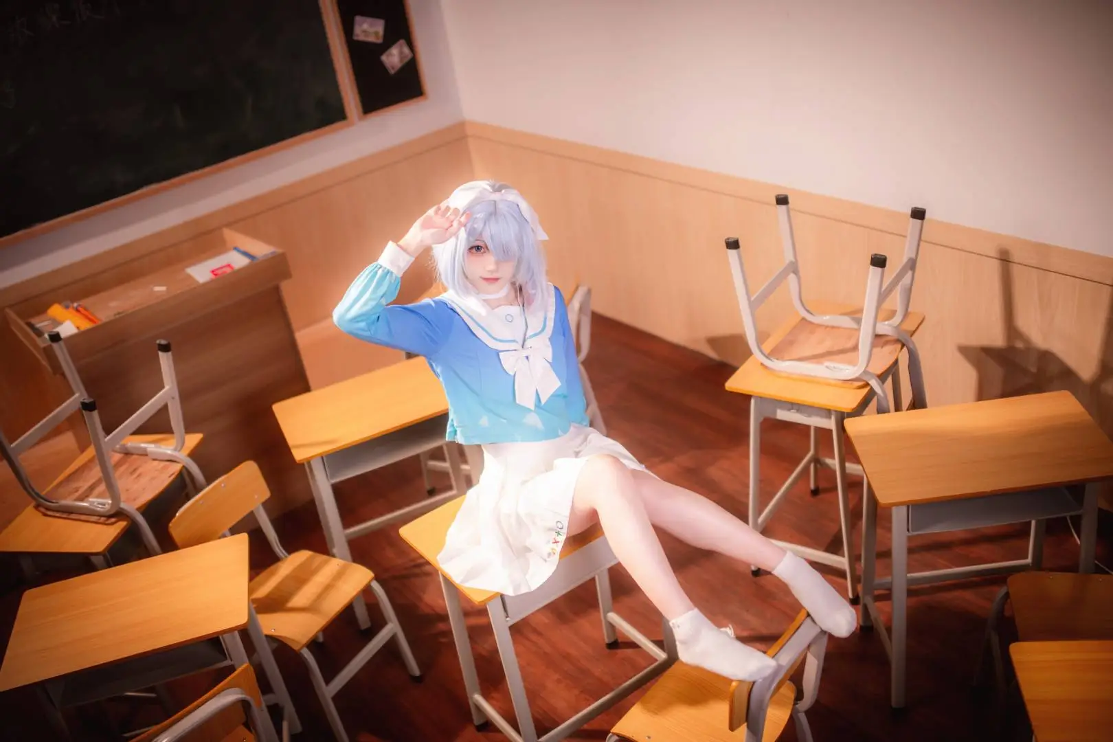 【阿罗娜cos】蔚蓝档案里的放学后时光 - 第 6 张