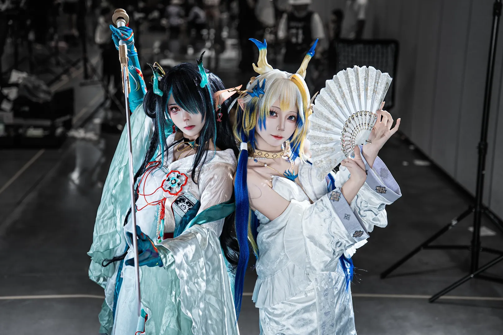 【黍cos】明日方舟双人场照，黍与夕的唯美同框 - 第 5 张