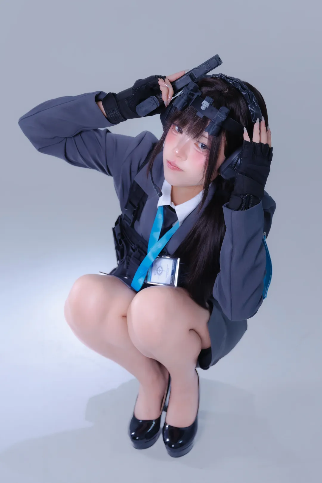 【女sensei cos】蔚藍檔案T0策劃親女兒，這套戰術西裝太颯了