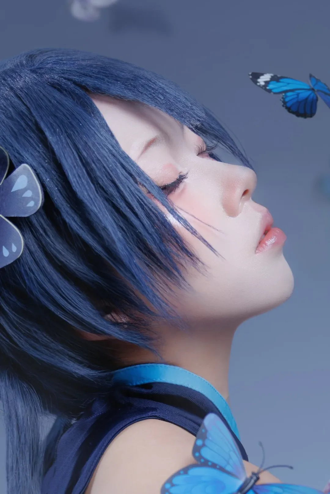 【妃咲cos】蔚藍檔案 藍蝶與靜謐的側影 - 第 2 張