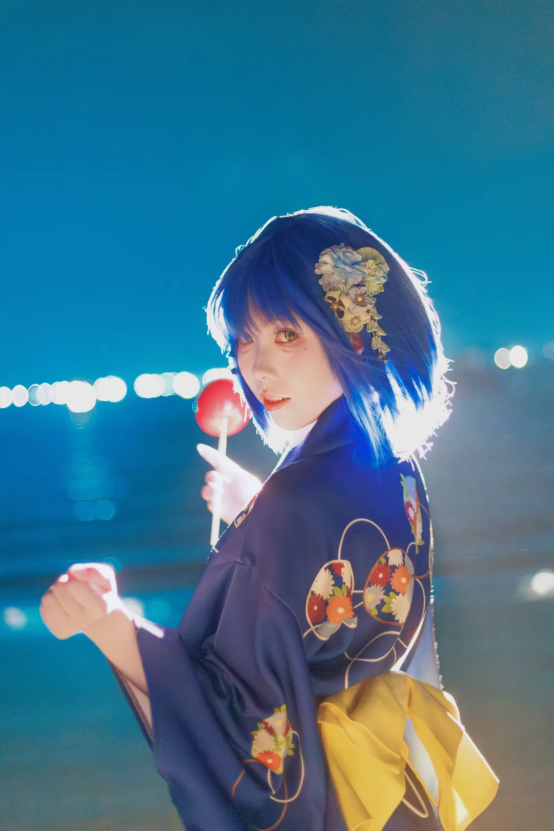 孤独摇滚山田凉cos 蓝色是忧郁 - 第 1 张