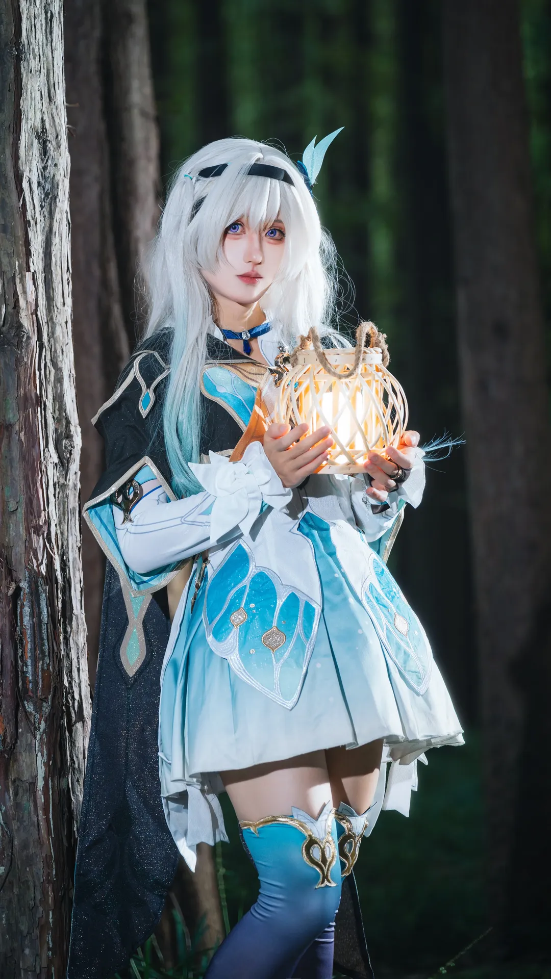 【流萤cos】崩坏星穹铁道 森林提灯与透明伞的奇妙碰撞 - 第 4 张