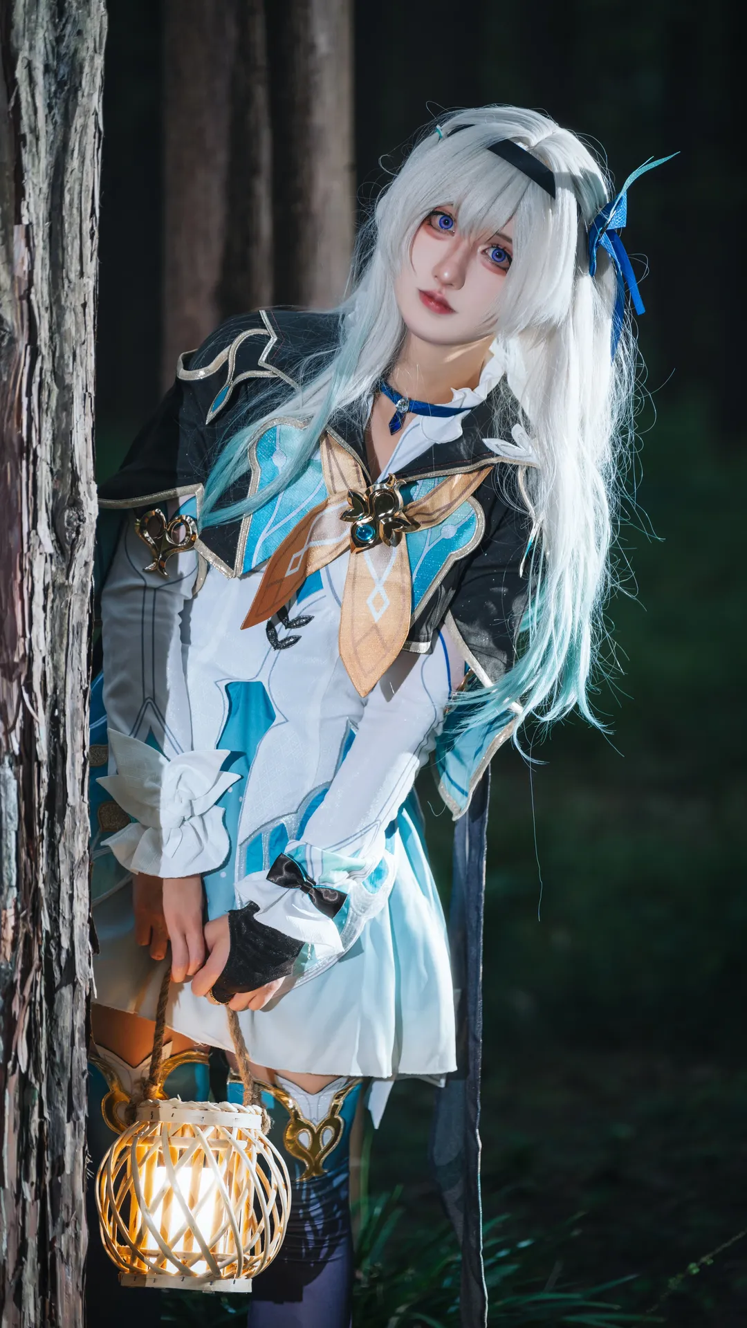 【流萤cos】崩坏星穹铁道 森林提灯与透明伞的奇妙碰撞 - 第 5 张