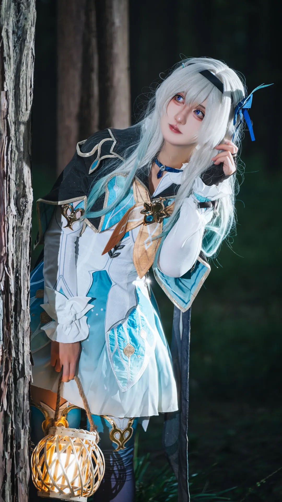【流萤cos】崩坏星穹铁道 森林提灯与透明伞的奇妙碰撞 - 第 6 张