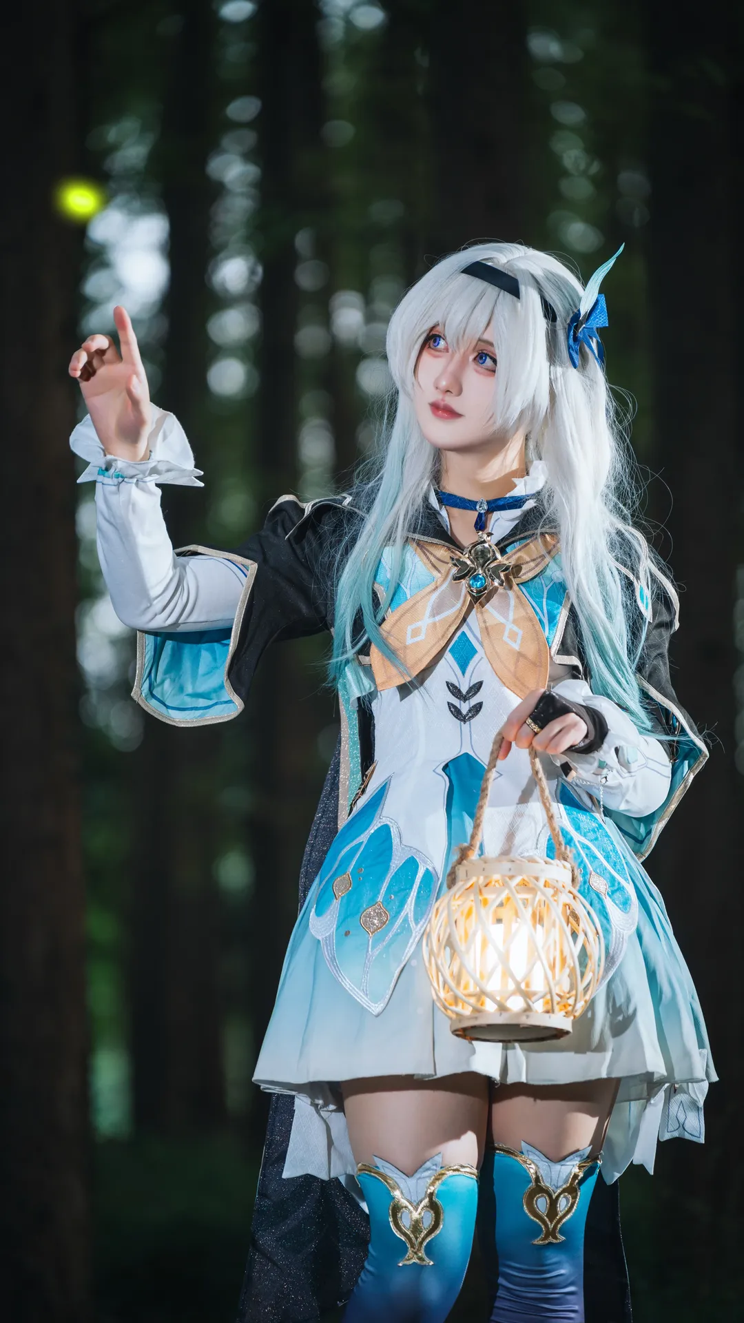 【流萤cos】崩坏星穹铁道 森林提灯与透明伞的奇妙碰撞 - 第 7 张