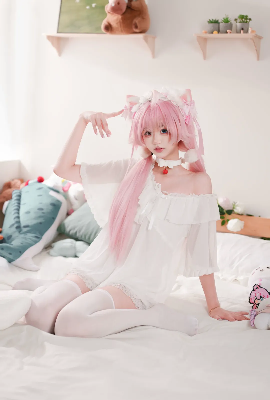 【小鸟游星野cos】蔚蓝档案慵懒少女的青岛室内随拍 - 第 3 张
