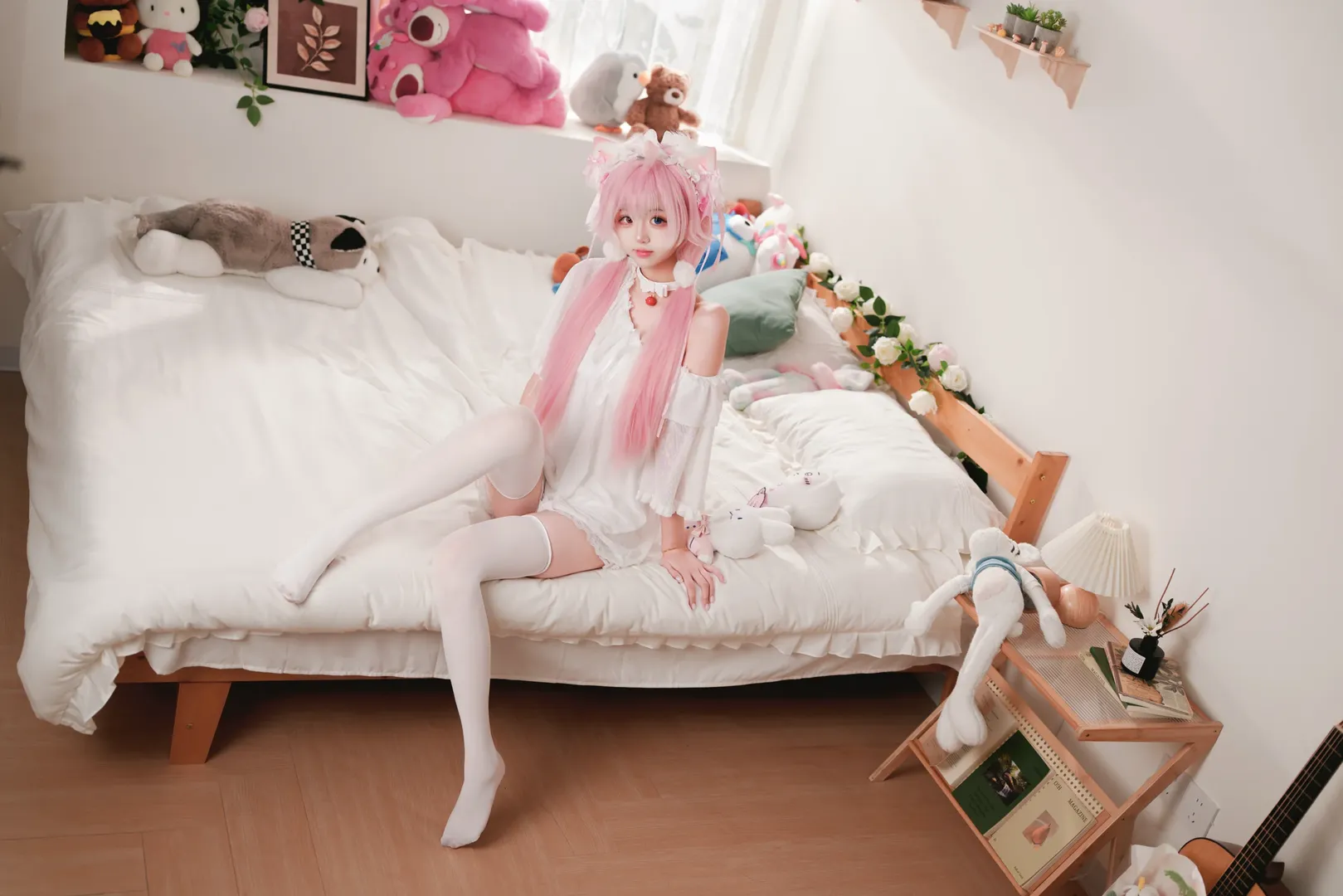 【小鸟游星野cos】蔚蓝档案慵懒少女的青岛室内随拍 - 第 7 张