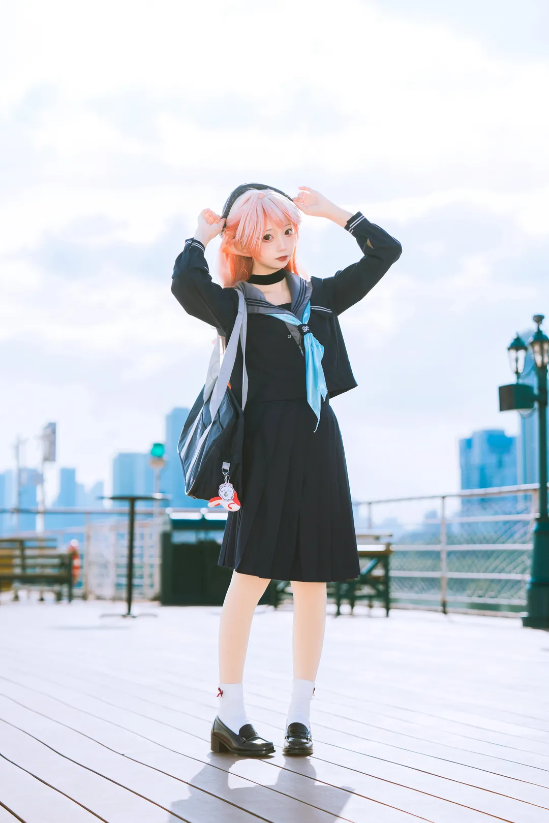 【明日方舟遙cos】江風裡的水手服小偶像 - 第 2 張