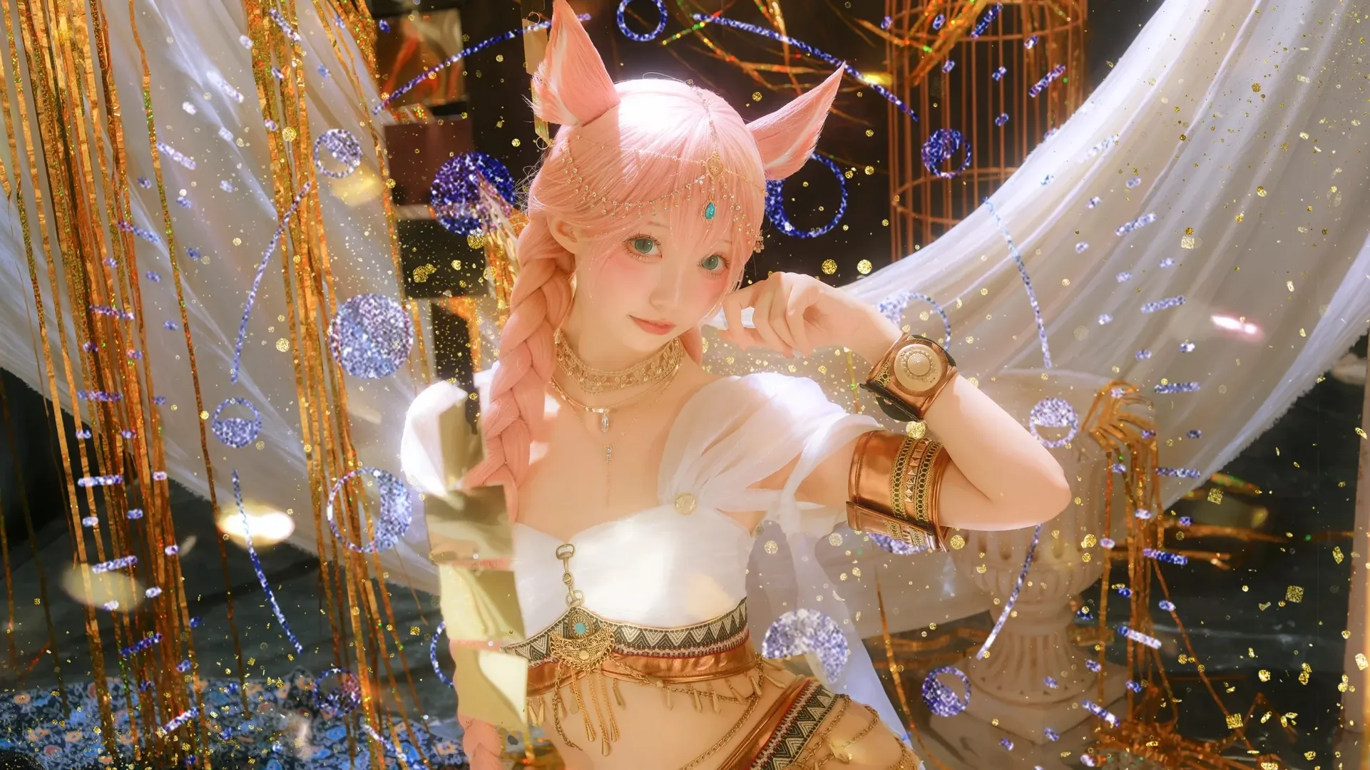 【最终幻想14猫娘cos】我的狒主流穿搭与日常耍起 - 第 1 张