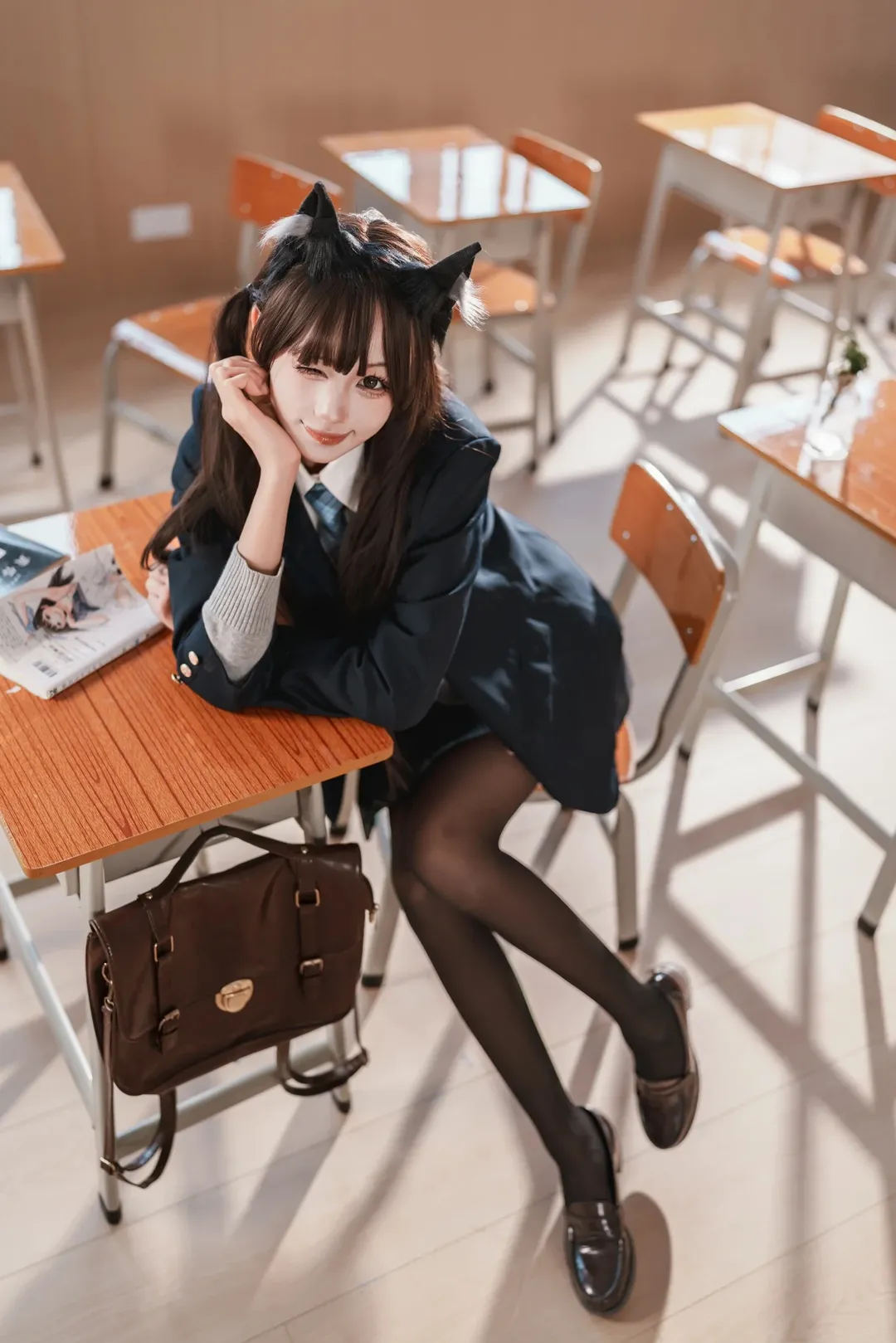 【中野梓cos】轻音少女，放学后的吉他教室 - 第 6 张