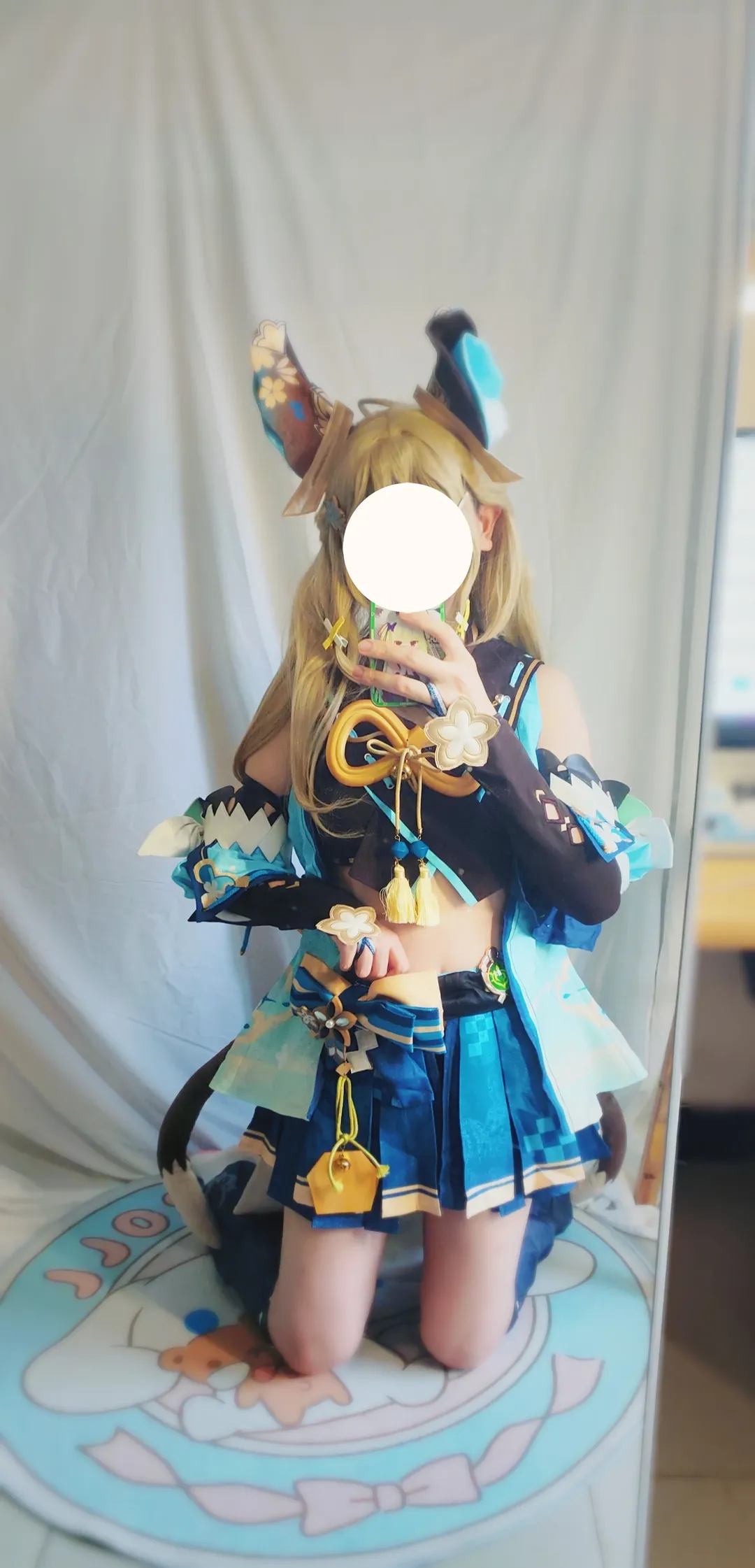 【绮良良cos】原神猫娘的服装细节与拍摄分享 - 第 3 张