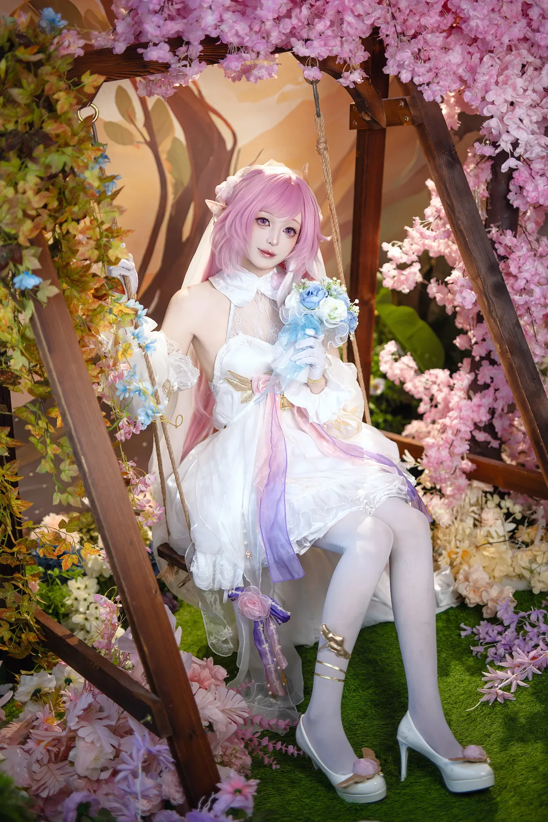 【爱莉希雅cos】崩坏三粉色妖精小姐的飞花之约 - 第 5 张